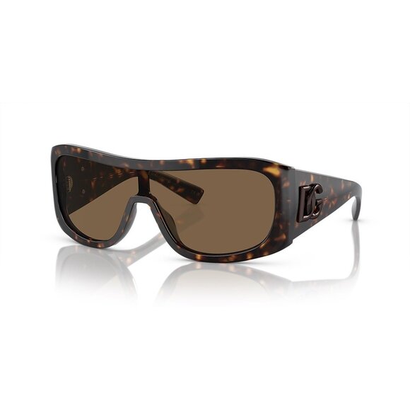 Dolce&Gabbana DG4454 brown tortoise rectangle sunglasses NWOT - Picture 1 of 10